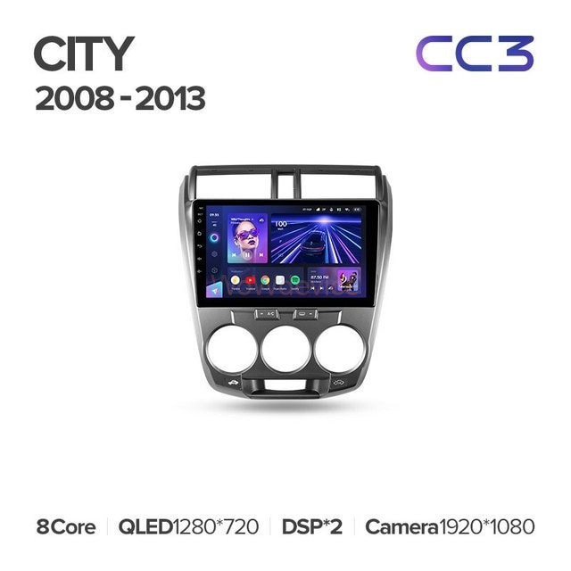 Штатная магнитола Teyes CC3 4/64 Honda City (2008-2013) Штатная магнитола Teyes CC3 4/64 Honda City (2008-2013)