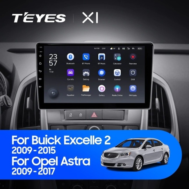 Штатная магнитола Teyes X1 4G 2/32 Opel Astra J (2009-2017)