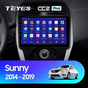 Штатная магнитола Teyes CC2 Plus 4/32 Nissan Sunny (2014-2019) F1