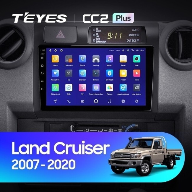 Штатная магнитола Teyes CC2 Plus 3/32 Toyota Land Cruiser 70 Series LC 79 (2007-2020)