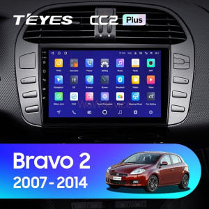 Штатная магнитола Teyes CC2 Plus 6/128 Fiat Bravo 198 (2007-2014)
