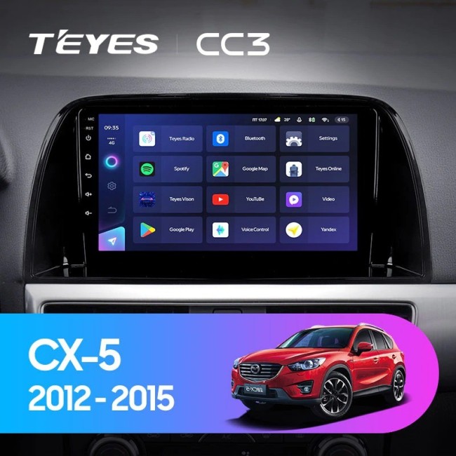 Штатная магнитола Teyes CC3 6/128 Mazda CX-5 (2012-2015) Тип-C