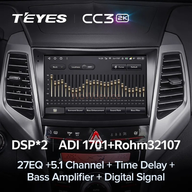 Штатная магнитола Teyes CC3 2K 6/128 SsangYong Tivoli 2015-2019