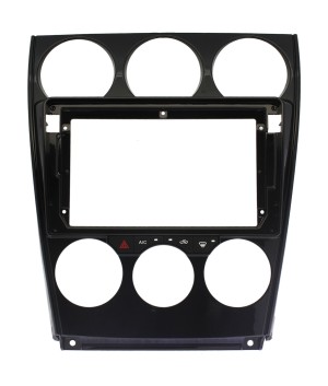 Рамка магнитолы 9.0" (цв.Глянцевый Черный) для MAZDA (6), Atenza 2002-2007 Встроенный CANBUS Ruishengwei