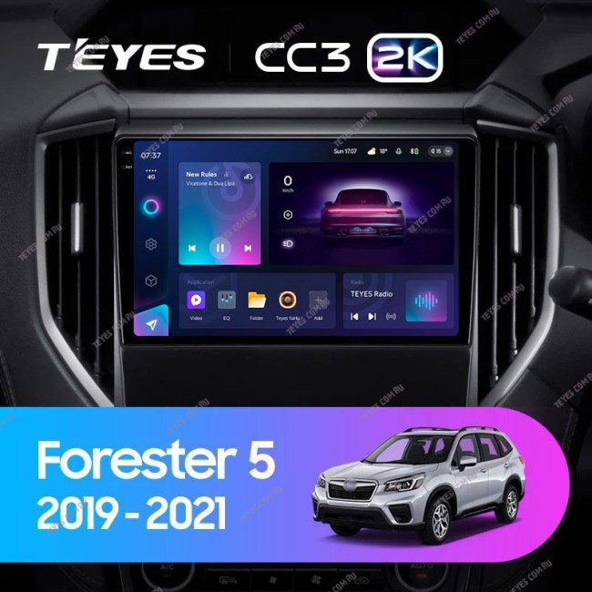 Штатная магнитола Teyes CC3 2K 3/32 Subaru Forester 5 (2018-2021)