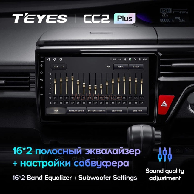 Штатная магнитола Teyes CC2L Plus 1/16 Honda Stepwgn 5 (2015-2021) правый руль