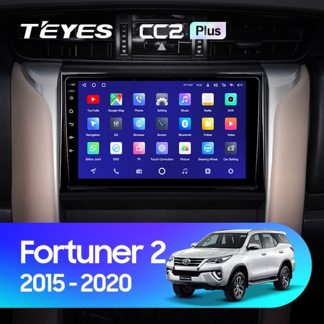 Штатная магнитола Teyes CC2 Plus 6/128 Toyota Fortuner 2 (2015-2018)