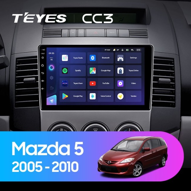 Штатная магнитола Teyes CC3 4/64 Mazda 5 2 CR (2005-2010)