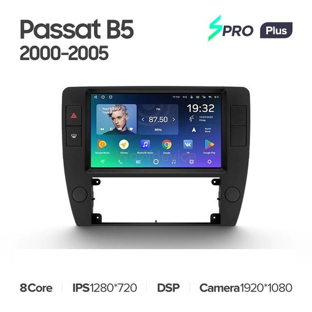 Штатная магнитола Teyes SPRO Plus 4/64 Volkswagen Passat B5 (2000-2005)