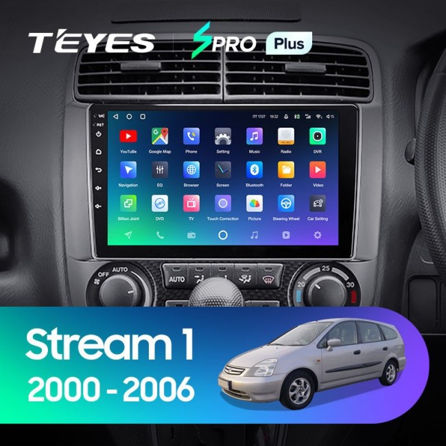 Штатная магнитола Teyes SPRO Plus 6/128 Honda Stream 1 (2000-2006)