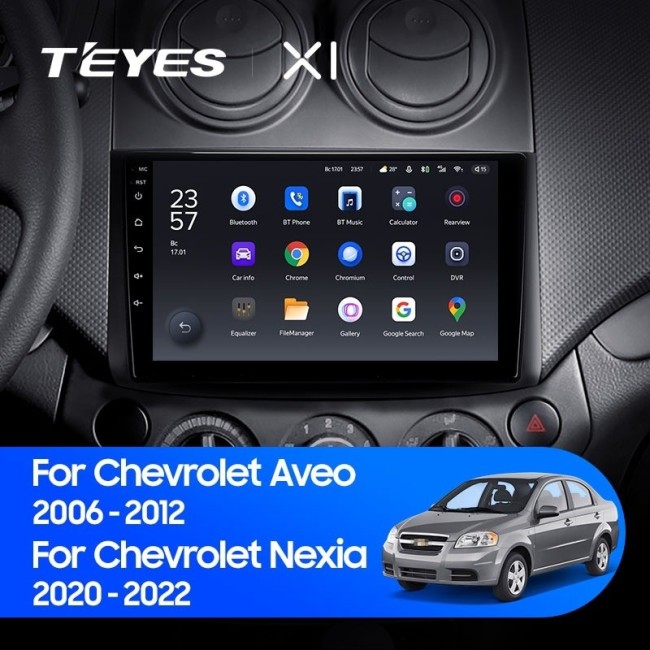Штатная магнитола Teyes X1 4G 2/32 Chevrolet Aveo T250 (2006-2012)