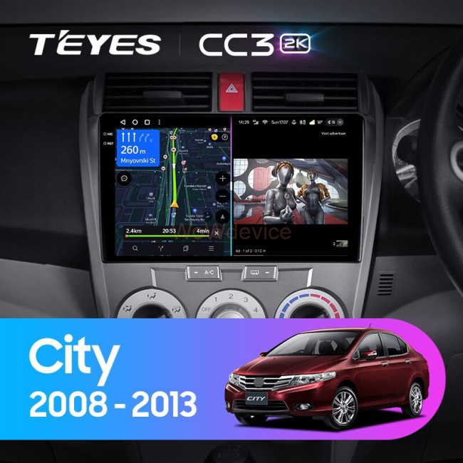 Штатная магнитола Teyes CC3 2K 4/64 Honda City (2008-2013) Штатная магнитола Teyes CC3 2K 4/64 Honda City (2008-2013)