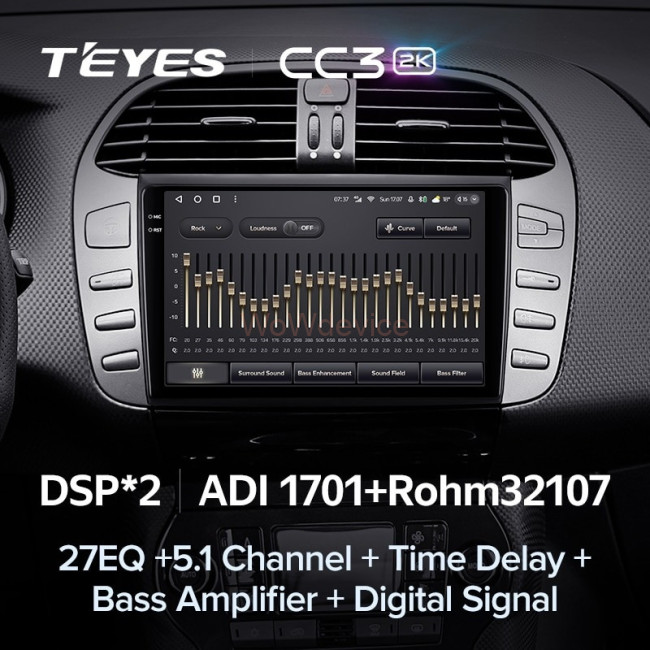 Штатная магнитола Teyes CC3 2K 4/32 Fiat Bravo 198 (2007-2014)