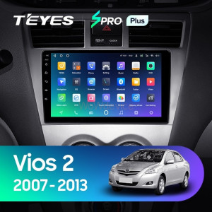 Штатная магнитола Teyes SPRO Plus 4/64 Toyota Vios 2 (2007-2013)