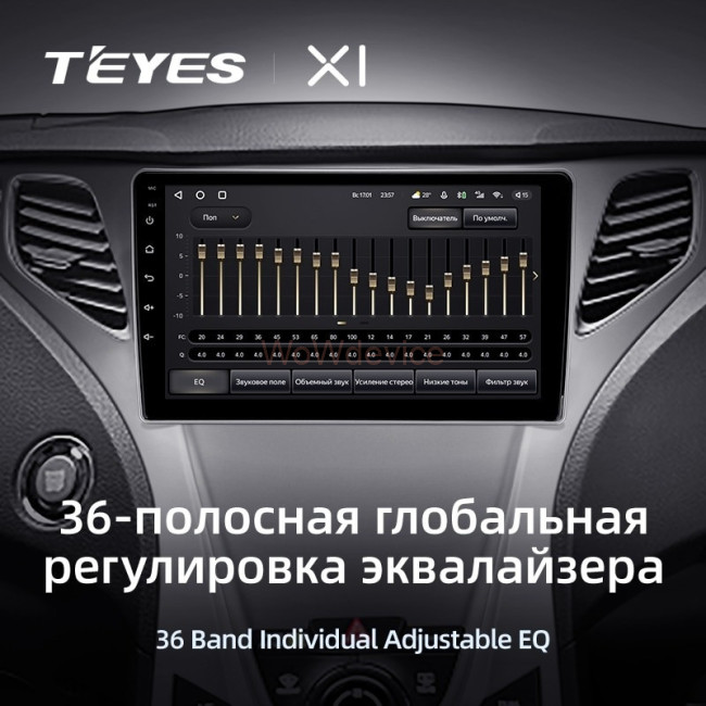 Штатная магнитола Teyes X1 4G 2/32 Hyundai Azera 2 (2011-2014)
