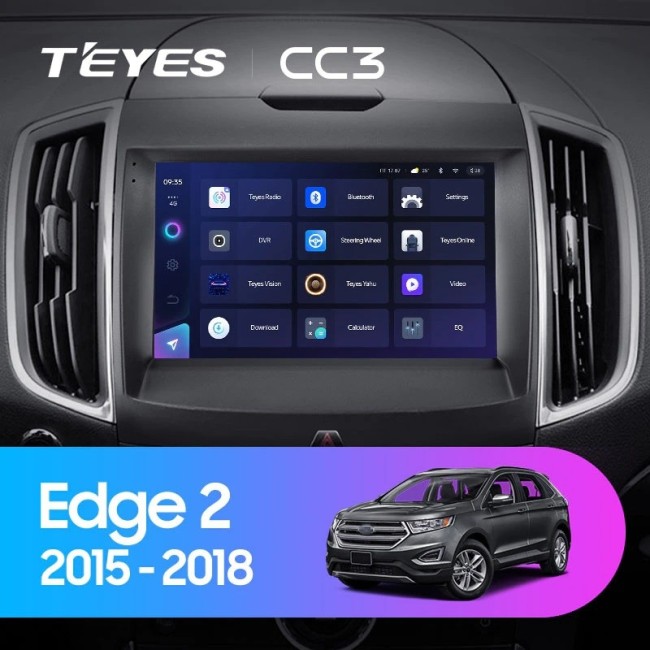 Штатная магнитола Teyes CC3 3/32 Ford Edge 2 (2015-2018) F2
