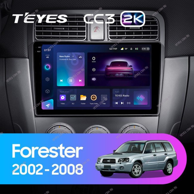 Штатная магнитола Teyes CC3 2K 3/32 Subaru Forester SG (2002-2008)