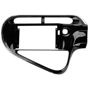 Рамка магнитолы 9.0" (цв.Глянцевый Черный) для TOYOTA Prius C 2017+ Левый руль / ver.2