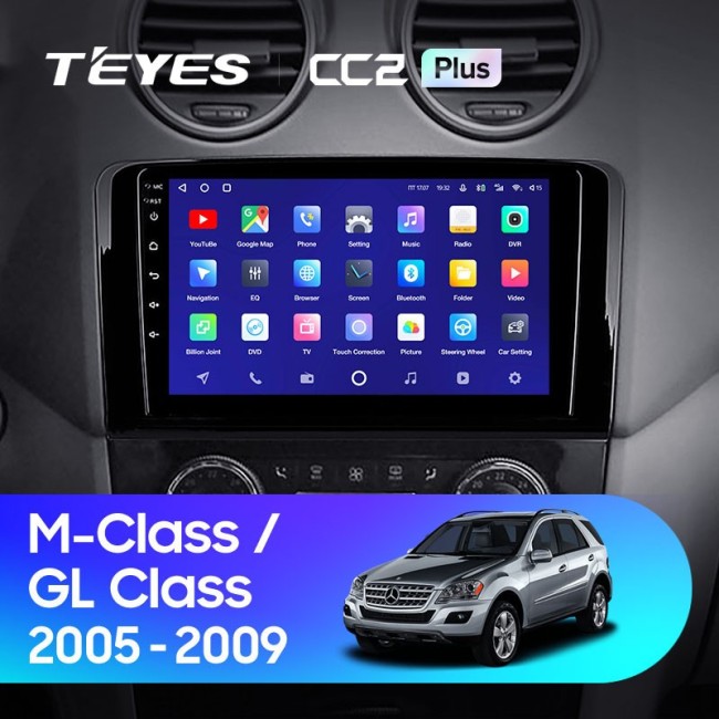 Штатная магнитола Teyes CC2 Plus 3/32 Mercedes Benz ML-Class (2005-2009) F1