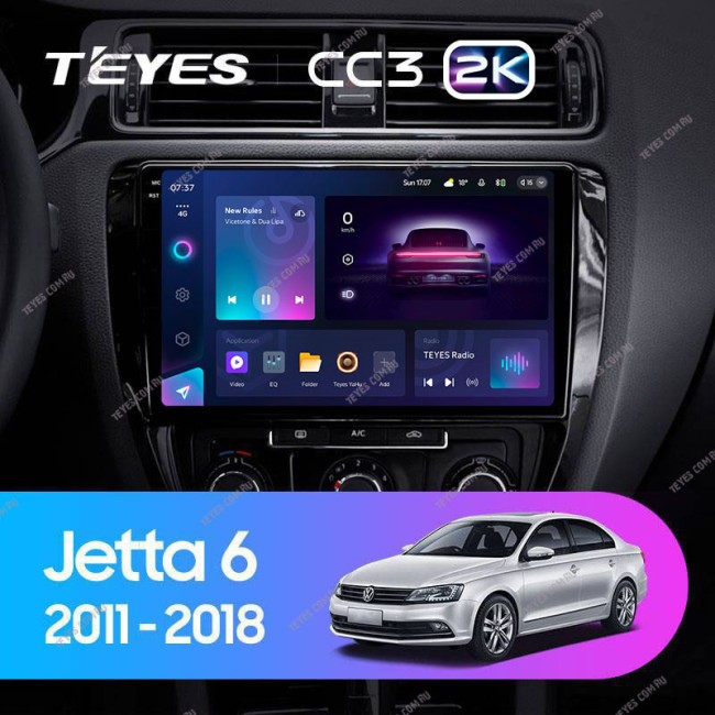 Штатная магнитола Teyes CC3 2K 6/128 Volkswagen Jetta 6 (2011-2018)