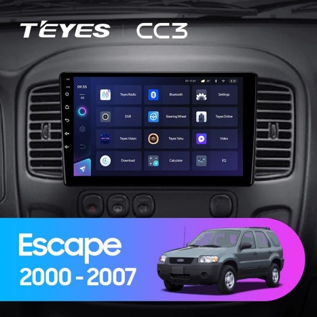 Штатная магнитола Teyes CC3 3/32 Ford Escape (2000-2007)
