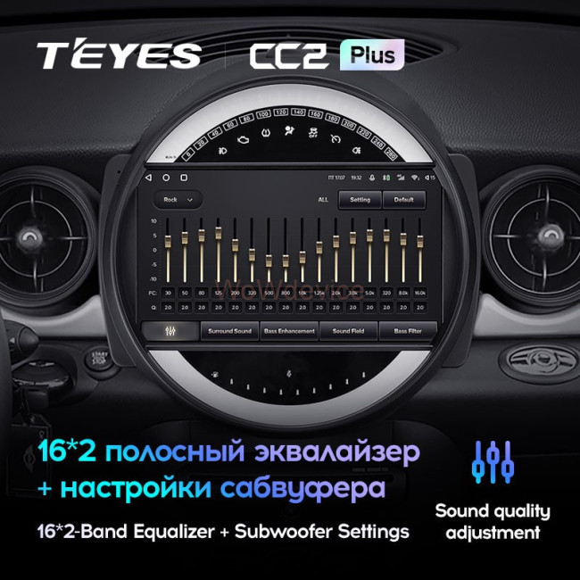 Штатная магнитола Teyes CC2 Plus 4/64 Mini Cooper (2007-2015)