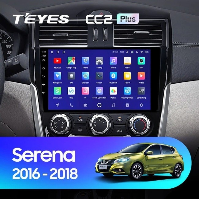 Штатная магнитола Teyes CC2 Plus 6/128 Nissan Serena (2016-2019) Тип-A