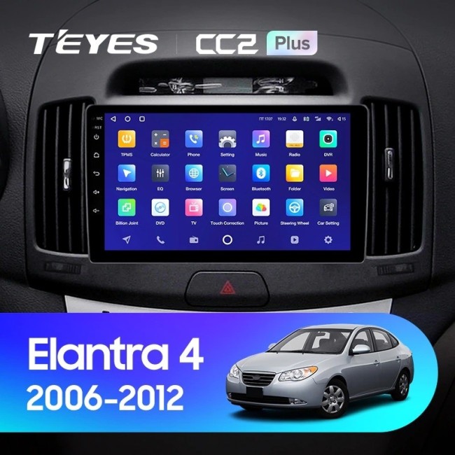 Штатная магнитола Teyes CC2L Plus 2/32 Hyundai Elantra 4 HD (2006-2012)