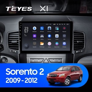 Штатная магнитола Teyes X1 4G 2/32 Kia Sorento 2 XM (2009-2012) Тип-A