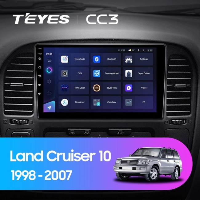 Штатная магнитола Teyes CC3 6/128 Toyota Land Cruiser 10 J100 100 (1998-2007)