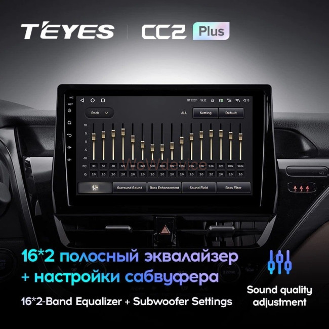Штатная магнитола Teyes CC2 Plus 4/64 Toyota Camry VIII 8 XV70 (2020-2021) Штатная магнитола Teyes CC2 Plus 4/64 Toyota Camry VIII 8 XV70 (2020-2021)