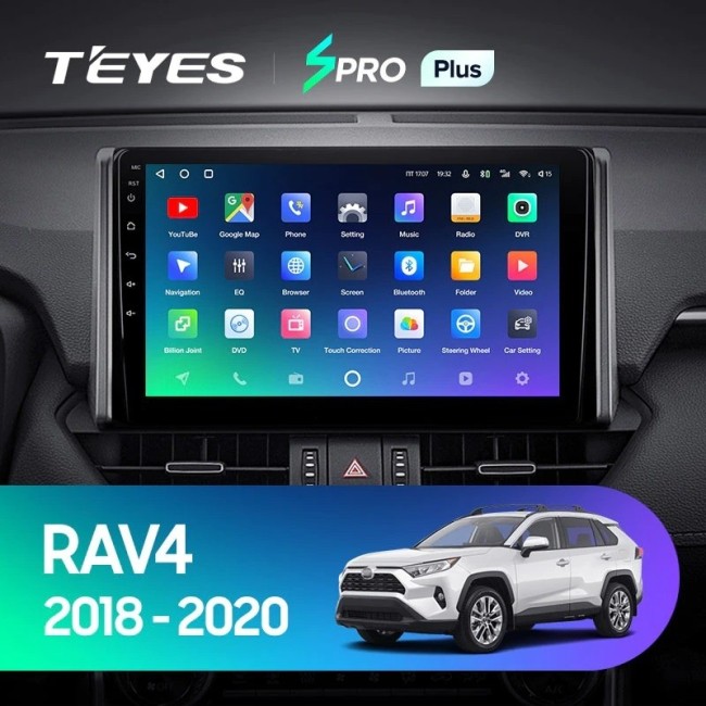 Штатная магнитола Teyes SPRO Plus 3/32 Toyota RAV4 XA50 (2018-2020)