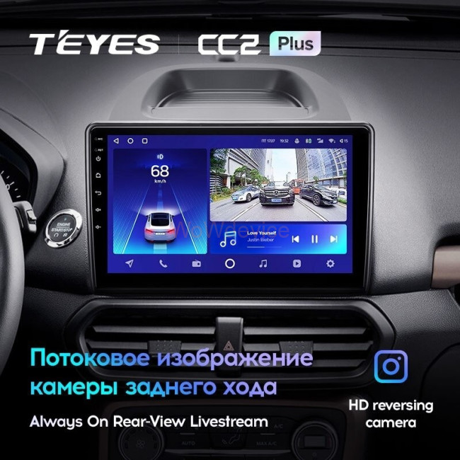 Штатная магнитола Teyes CC2L Plus 1/16 Ford EcoSport (2017-2021)