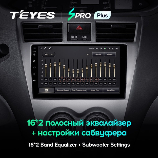 Штатная магнитола Teyes SPRO Plus 6/128 Toyota Vios 2 (2007-2013)