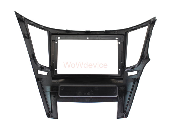 Рамка магнитолы 9.0" (цв.Серебро) для SUBARU Legacy, Outback 2009-2014 Левый руль