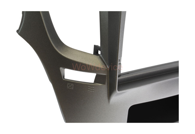 Рамка магнитолы 9.0" (цв.Серебро) для SUBARU Legacy, Outback 2009-2014 Левый руль