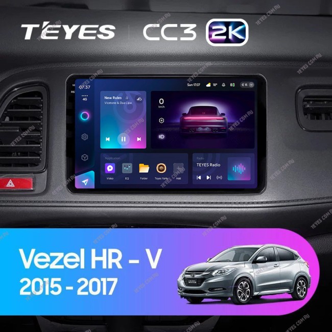 Штатная магнитола Teyes CC3 2K 4/64 Honda HR-V (2015-2018)