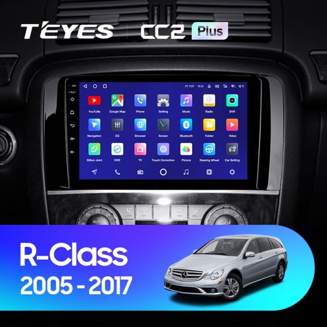 Штатная магнитола Teyes CC2 Plus 3/32 Mercedes Benz R-Class W251 R280 R300 R320 (2005-2009)
