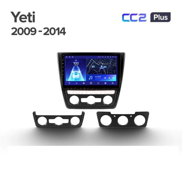 Штатная магнитола Teyes CC2 Plus 3/32 Skoda Yeti (2009-2015)