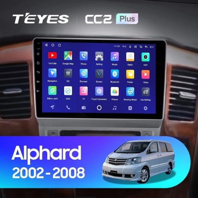 Штатная магнитола Teyes CC2L Plus 2/32 Toyota Alphard 1 H10 (2002-2005) F1