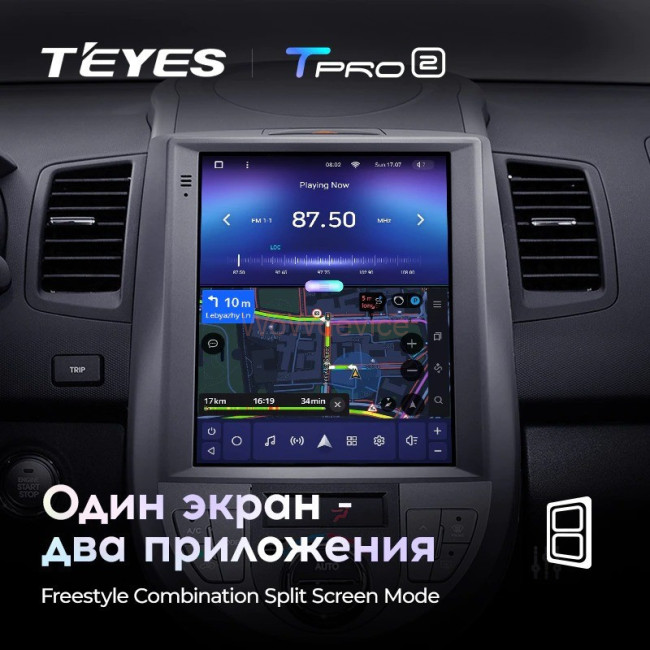 Штатная магнитола Tesla style Teyes TPRO 2 3/32 Kia Soul 1 AM 2008-2014