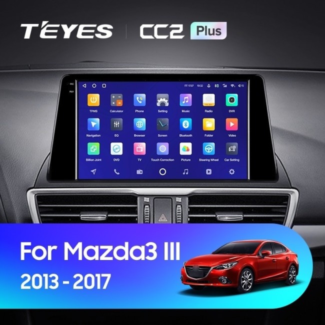Штатная магнитола Teyes CC2L Plus 1/16 Mazda 3 BM (2013-2017) Тип-B