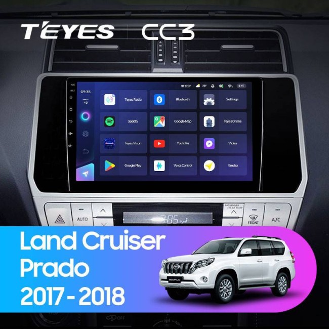 Штатная магнитола Teyes CC3 3/32 Toyota Land Cruiser Prado 150 (2017-2021)