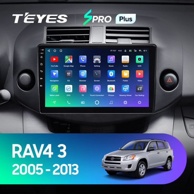 Штатная магнитола Teyes SPRO Plus 3/32 Toyota RAV4 3 XA30 (2005-2013) 10"