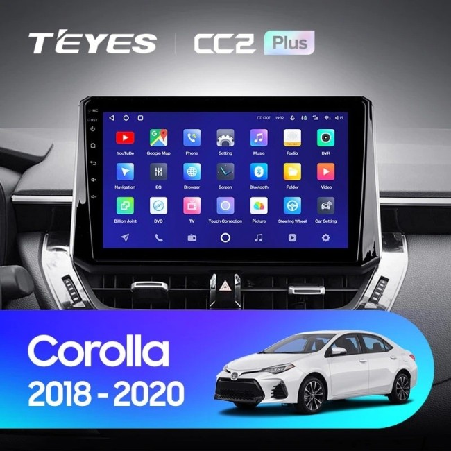 Штатная магнитола Teyes CC2 Plus 4/64 Toyota Corolla 12 (2018-2020)