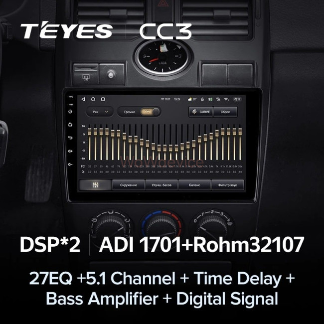 Штатная магнитола Teyes CC3 4/64 Lada Priora 1 (2007-2013) F2