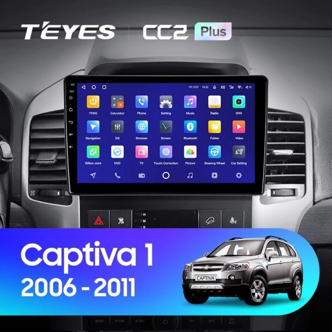 Штатная магнитола Teyes CC2 Plus 3/32 Chevrolet Captiva (2006-2011) F1