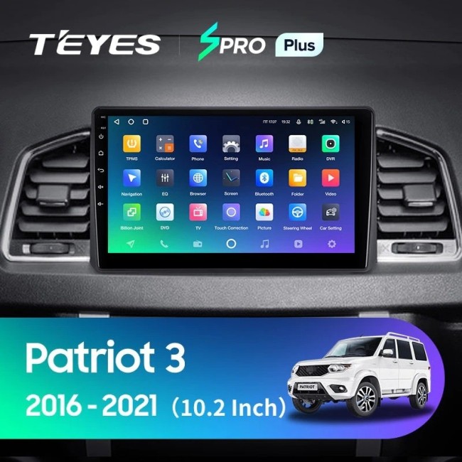 Штатная магнитола Teyes SPRO Plus 6/128 UAZ Patriot 3 (2016-2021) F2