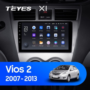 Штатная магнитола Teyes X1 4G 2/32 Toyota Vios 2 (2007-2013)
