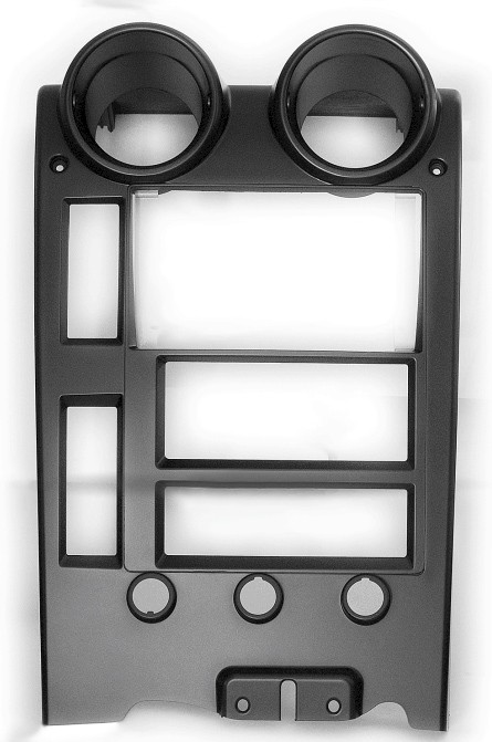Рамка магнитолы 9.0" (цв.Черный) для HUMMER H2 2003-2007 Левый руль